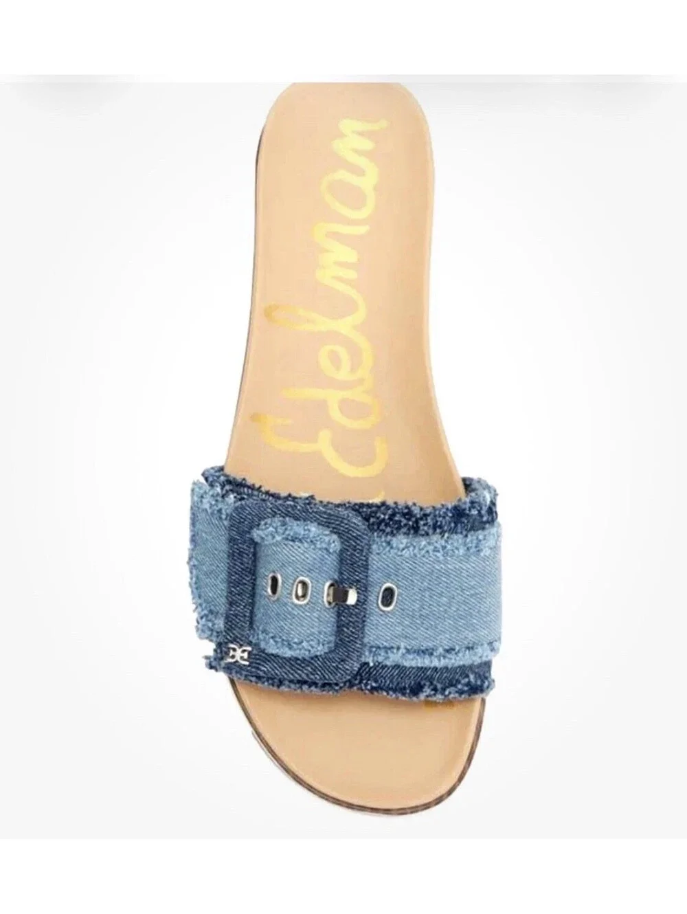 Sam Edelman Ariane Platform Denim Slide Sandal US 10